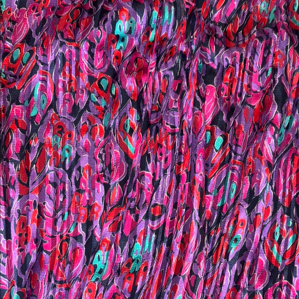 Ramy Brook Pink and Black Bishop Sleeve Sundress - Picture 3 of 3